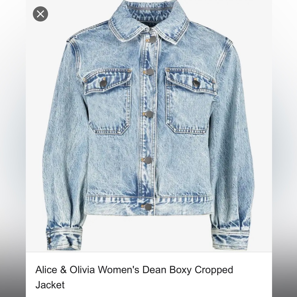 Alice + Olivia - Dean Boxy Cropped Jacket - size M